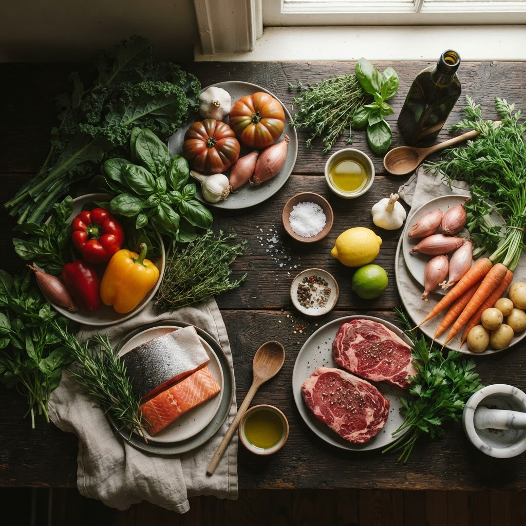 Fresh seasonal ingredients
